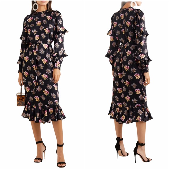 Needle & Thread Dresses & Skirts - Needle & Thread Bessie ruffled floral-print dress
